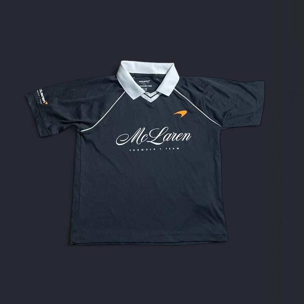 Abercrombie kids McLaren Formula 1 Polo Youth 11/12 Black Racing Shirt